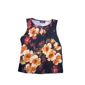 Black label by Evan Picone floral tank top